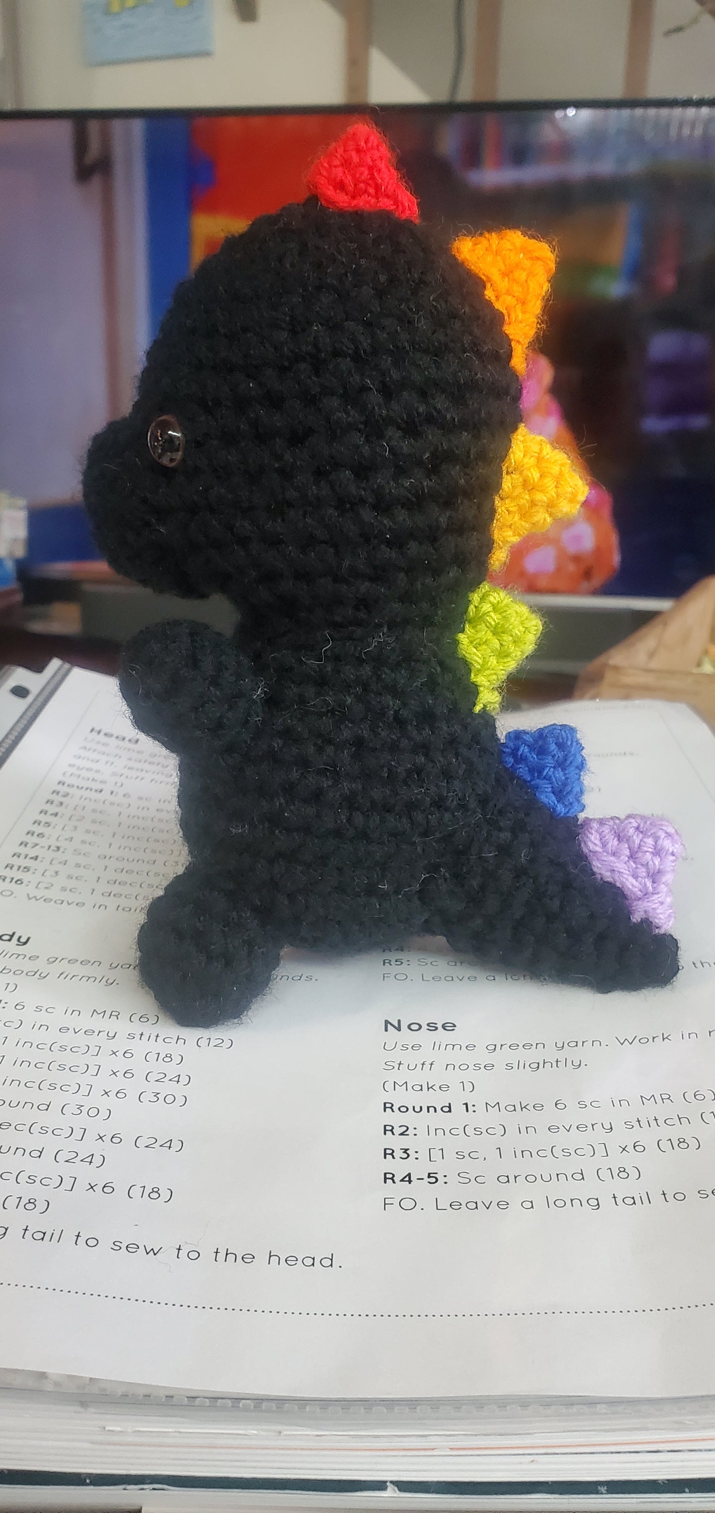 Crochet-Amiguruimi- Small dino