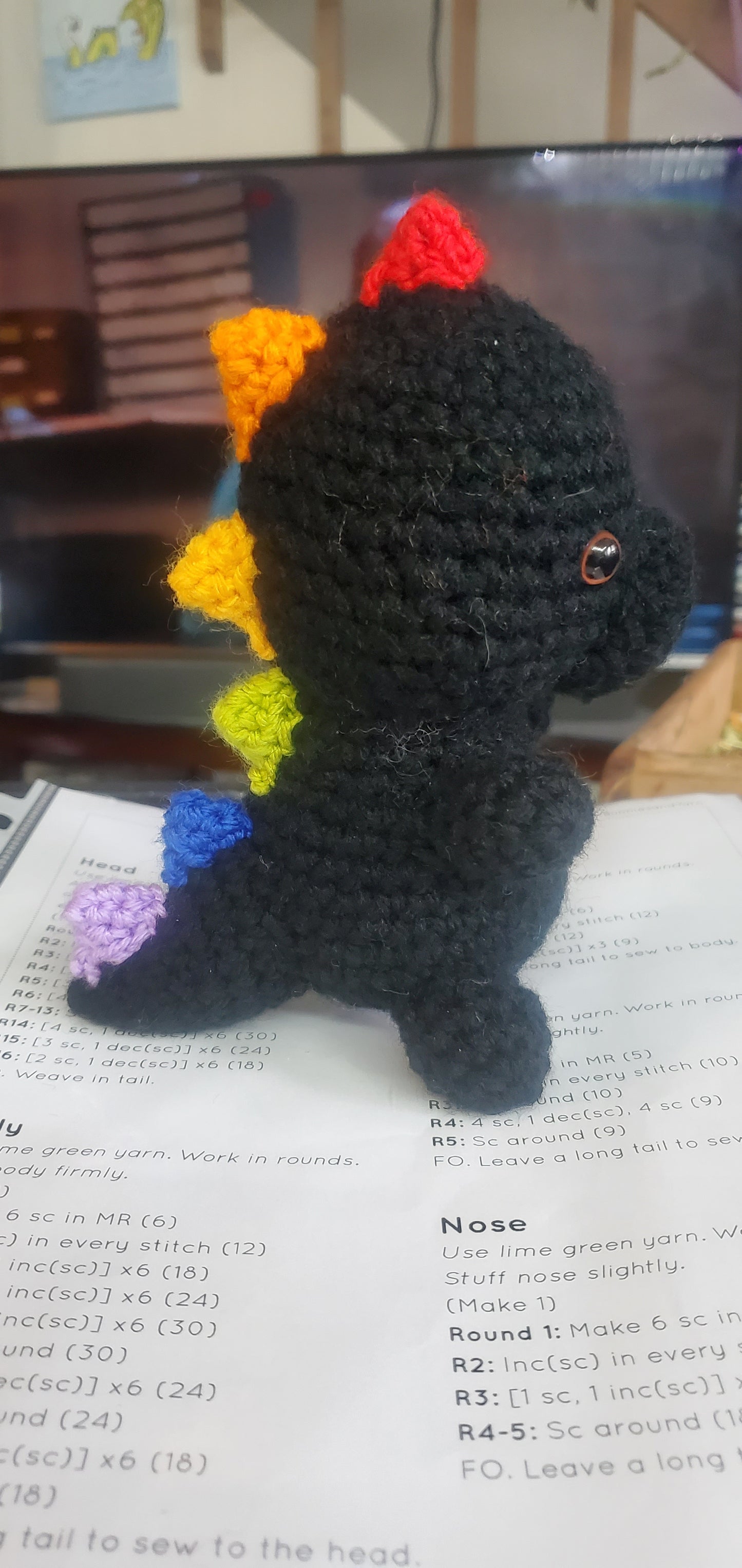 Crochet-Amiguruimi- Small dino